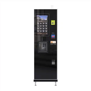 Frischer Kaffeeautomat für Bohnen und Tassen